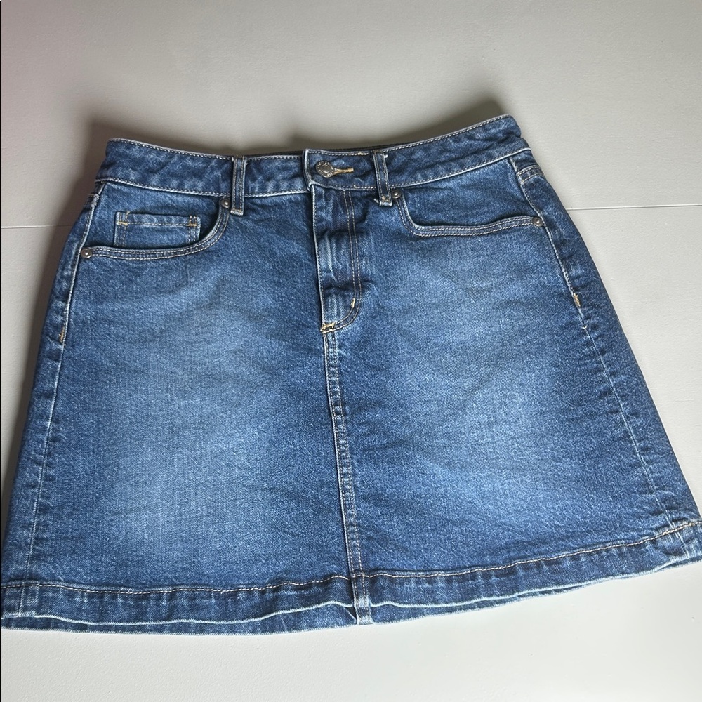 LOFT Denim Mini Skirt Women's Size 0 Ann Taylor LOFT Blue Jean Mini Skirt